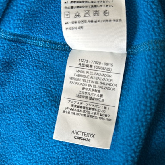 Arc’Teryx Women’s Quarter Zip Fleece Blue Pullover Size Small - Picture 11 of 12